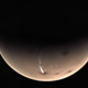 The Arsia Mons Elongated Cloud, or AMEC, on Mars.